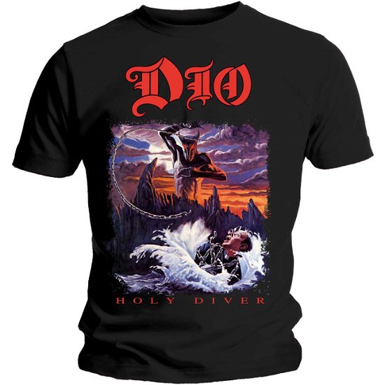 Cover for Dio · Dio Unisex Tee: Holy Diver (Bekleidung) [size S] [Black - Unisex edition] (2020)
