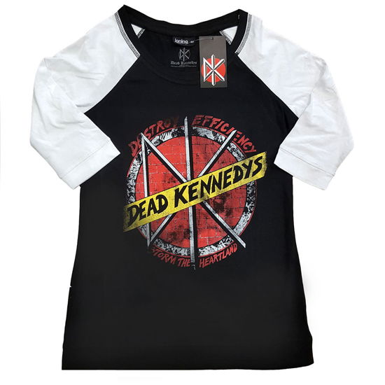 Dead Kennedys Ladies Raglan T-Shirt: Destroy - Dead Kennedys - Koopwaar -  - 5056368651670 - 