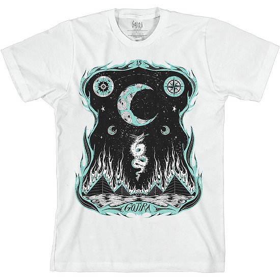 Cover for Gojira · Gojira Unisex T-Shirt: Dragons Dwell (T-shirt) [size L] [White - Unisex edition]