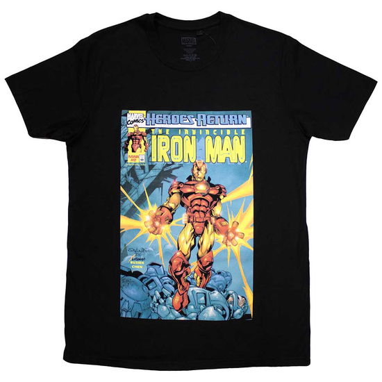 Marvel Comics Unisex T-Shirt: Invincible Iron Man Comic Cover - Marvel Comics - Merchandise -  - 5056737257670 - 