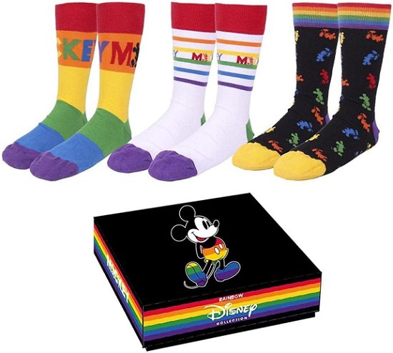 Disney Socken 3er-Pack Mickey Pride Collection 35- - Disney - Mercancía - Artesania Cerda - 8427934530670 - 21 de febrero de 2023