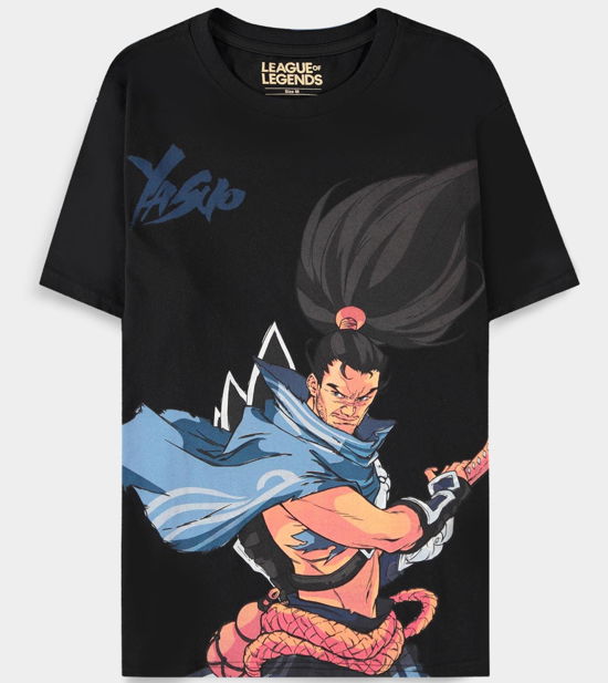 Cover for League Of Legends · Yasuo Men'S Short Sleeved T-Shirt - L Short Sleeved T-Shirts M Black (Blu-ray)