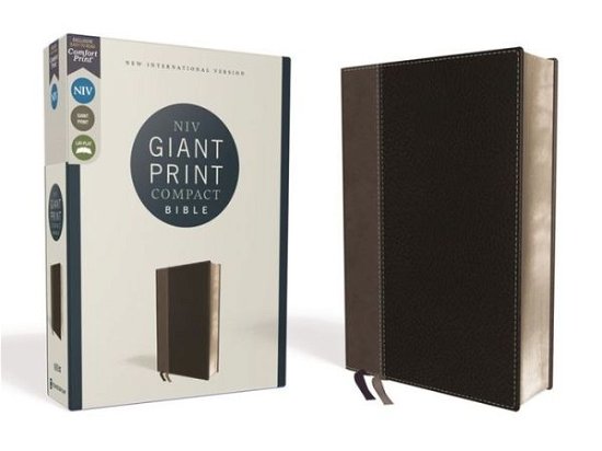 Cover for Zondervan · NIV, Giant Print Compact Bible, Leathersoft, Black, Red Letter Edition, Comfort Print (Book) (2020)