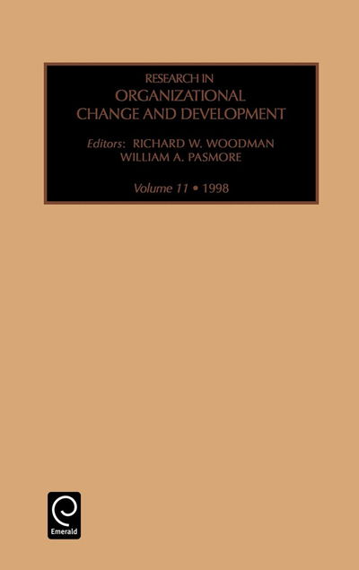 Cover for William A. Pasmore · Research in Organizational Change and Development - Research in Organizational Change and Development (Hardcover Book) (1999)