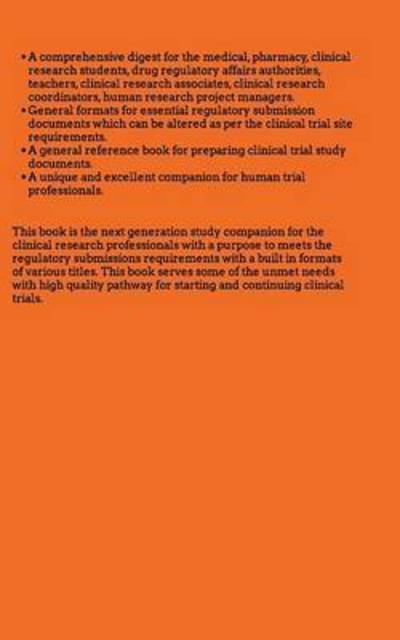 Clinical Research and Essential Regulatory Reporting Documents - Cparkash Kanosia - Kirjat - Blurb - 9781320887670 - torstai 23. toukokuuta 2019