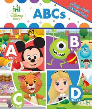 Cover for PI Kids · Disney Baby: ABCs Little First Look and Find (Board book) (2017)