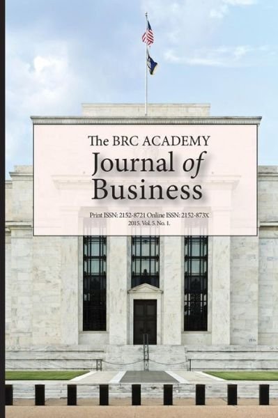 Cover for Paul Richardson · The BRC Academy Journal of Business Vol. 5 No. 1 (Paperback Bog) (2015)