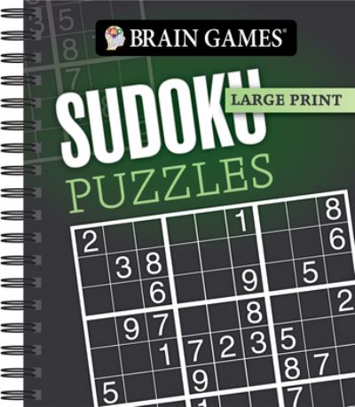 Cover for Publications International Ltd · Brain Games - Large Print: Sudoku Puzzles (Dark Gray) (Spiralbok) (2020)