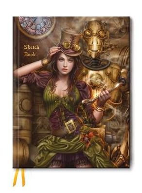 Cover for Flame Tree · Steampunk (Blank Sketch Book) - Luxury Sketch Books (Papirvare) (2015)