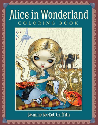 Cover for Jasmine Becket-Griffith · Alice in Wonderland Coloring Book (Pocketbok) (2019)
