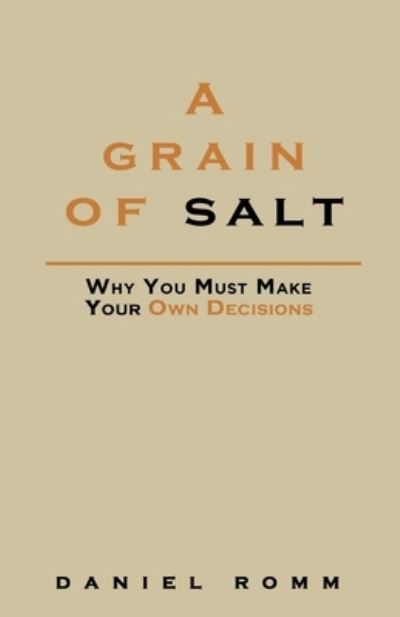 Cover for Daniel Romm · A Grain of Salt (Paperback Book) (2020)