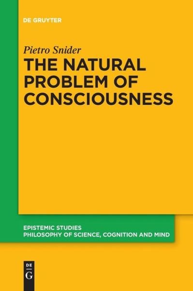 Cover for Snider · The Natural Problem of Conscious (Bog) (2019)