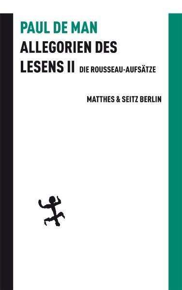 Cover for Man · Allegorien des Lesens II (Buch)