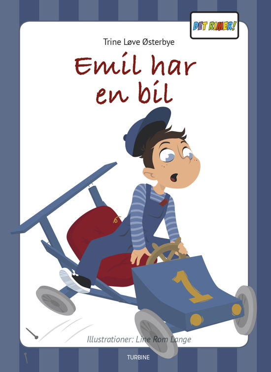Cover for Trine Løve Østerbye · Det rimer: Emil har en bil (Innbunden bok) [1. utgave] (2019)