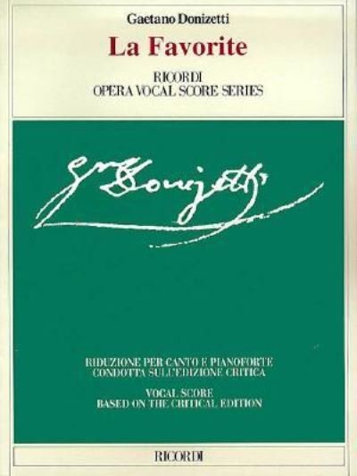 Cover for Gaetano Donizetti · La Favorita (Paperback Book) (2000)