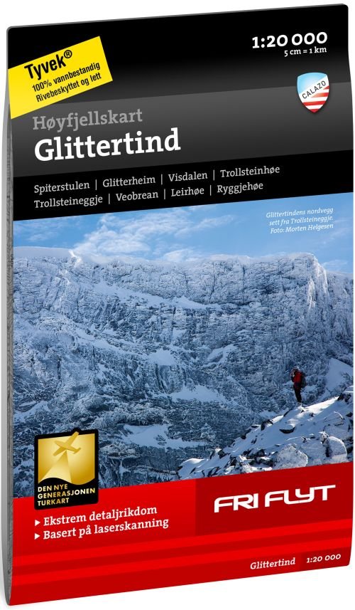 Cover for Calazo · Glittertind - Høyfjellskart - High alpine map (Landkart) (2019)