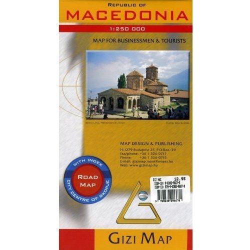 Cover for Gizi Map · Map for business &amp; Tourists: Republic of Macedonia (Innbunden bok) (2013)