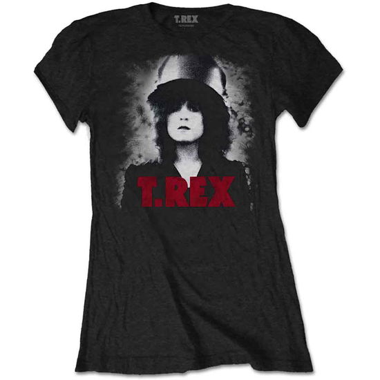 Cover for T-Rex · T-Rex Ladies T-Shirt: Slider (Black) (T-shirt)