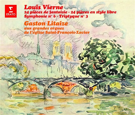 Cover for Gaston Litaize · Louis Vierne: 24 Pieces De Fantaisie. 24 Pieces En Style Libre. Symphonie No. 6 - Triptyque (CD) (2021)