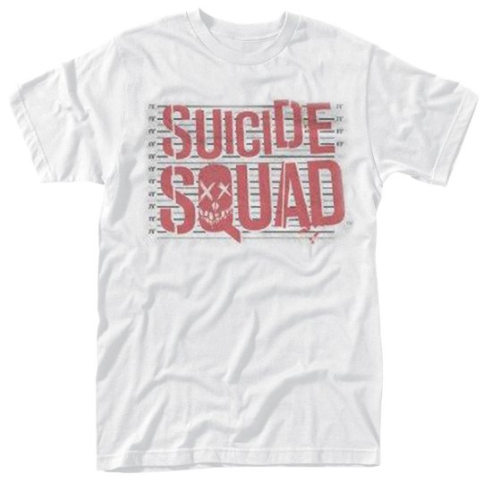 Cover for Suicide Squad · Logo Line Up (T-shirt) [size M] [White edition] (2016)