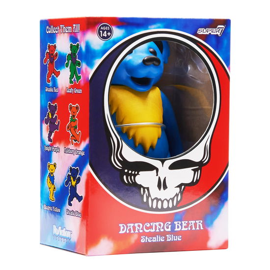 Grateful Dead - Dancing Bear (Stealie Blue) Reaction Figure - Grateful Dead - Merchandise - SUPER 7 - 0840049816671 - January 10, 2023