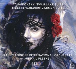 Cover for Rachmaninoff International Orchestra / Mikhail Pletnev · Tchaikovsky: Swan Lake Suite &amp; Bizet/ Shchedrin: Carmen Suite (CD) (2024)