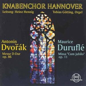 Mass in D Min Op 86 / Missa Cum Jubilo Op 11 - Dvorak / Durufle / Knabenchor Hannover - Musikk - THOROFON - 4003913123671 - 20. august 1999