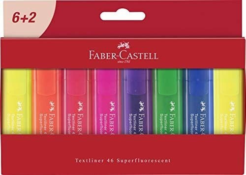 FABER-CASTELL Textmarker TEXTLINER 1546 8er Etui 6 - Faber-castell - Fanituote - Faber-Castell - 4005402546671 - keskiviikko 12. heinäkuuta 2017