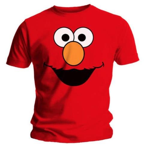 Cover for Sesame Street · Sesame Street Unisex T-Shirt: Elmos Face Red (Kläder) [size S] [Red - Unisex edition]