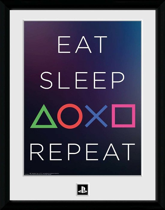 Cover for Playstation: GB Eye · PLAYSTATION - Framed print Eat Sleep Repeat (30x (Toys)