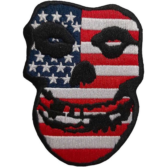 Misfits Standard Woven Patch: USA Skull - Misfits - Merchandise -  - 5056561000671 - 
