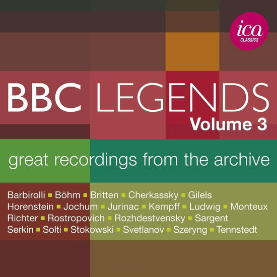 Cover for Richter / Gilels / Britten / Kempff / Böhm / Barbirolli/+ · Bbc Legends 3 (CD) (2022)