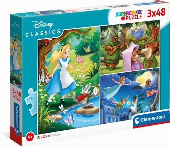Clementoni Puzzel Disney Classics 3x48st. - Clementoni - Merchandise - Clementoni - 8005125252671 - September 7, 2023