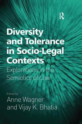 Cover for Vijay K. Bhatia · Diversity and Tolerance in Socio-Legal Contexts: Explorations in the Semiotics of Law (Paperback Book) (2016)