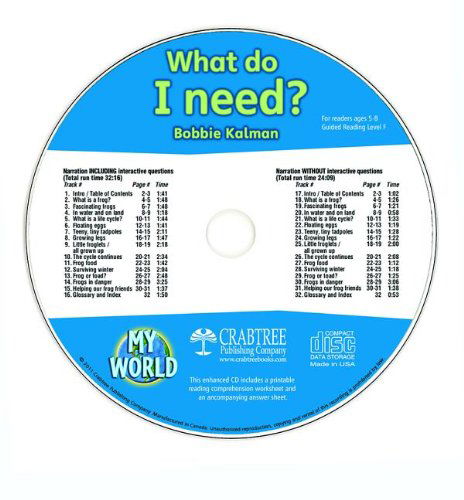 What Do I Need? (My World) - Bobbie Kalman - Audio Book - Crabtree Pub Co - 9781427110671 - February 15, 2011