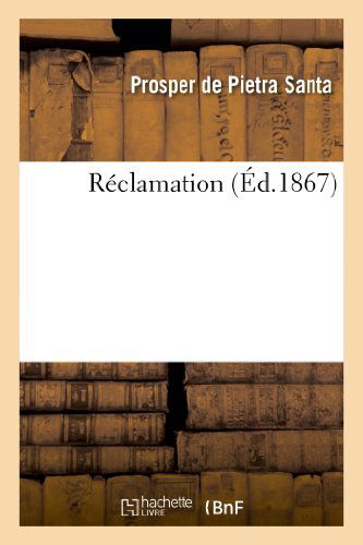 Cover for De Pietra Santa-p · Reclamation (Paperback Book) [French edition] (2013)
