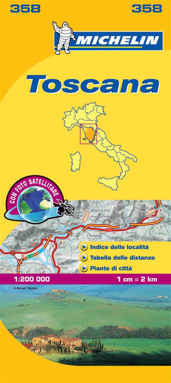 Cover for Michelin · Michelin Local Map: Toscana (Gebundenes Buch) (2020)