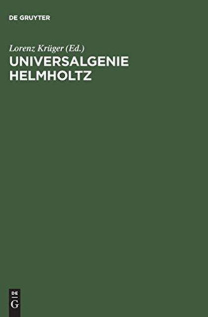 Cover for Vch · Universalgenie Helmholtz Ruckblick Nach 100 Jahren (Inbunden Bok) (1994)