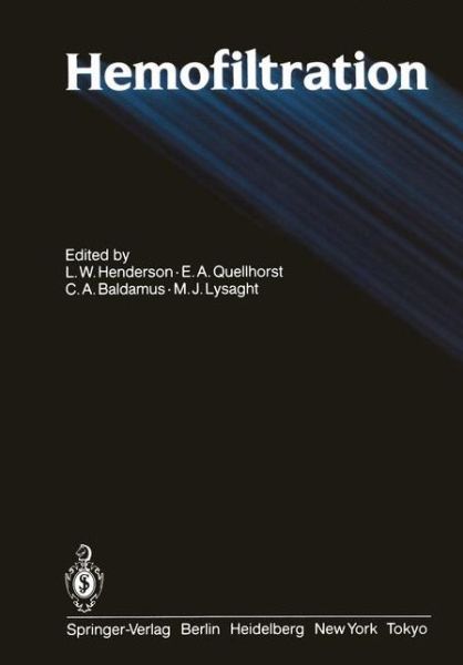 Cover for L W Henderson · Hemofiltration (Paperback Book) [Softcover reprint of the original 1st ed. 1986 edition] (2011)