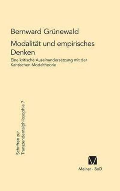 Cover for Bernward Gru?newald · Modalita?t und empirisches Denken (Book) (1986)