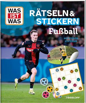Cover for WAS IST WAS Rätseln und Stickern: Fußball (Bok) (2025)