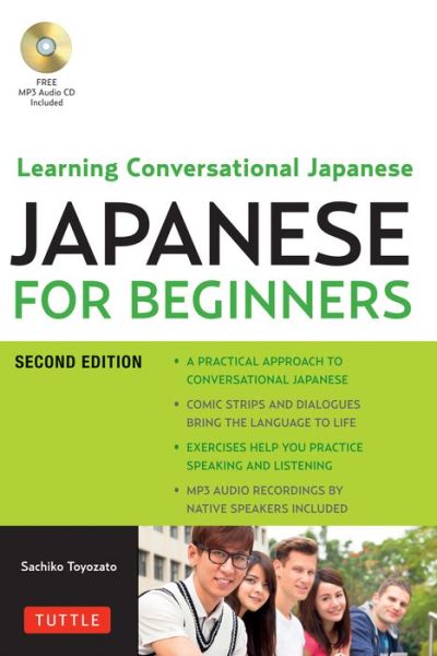 Cover for Sachiko Toyozato · Japanese for Beginners: Learning Conversational Japanese - Second Edition (Includes Online Audio) (Paperback Book) [2 Revised edition] (2016)