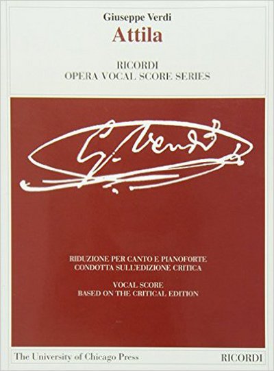 Cover for Giuseppe Verdi · Attila: Ed. Critica Di Helen M. Greenwald - Riduzione Per Canto e Pianoforte (Sheet music) (2015)