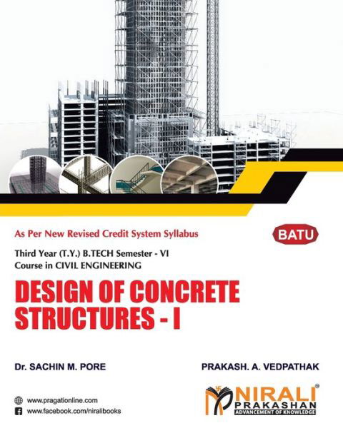Cover for Dr Sachin M Pore · Design of Concrete Structures - I (Paperback Book) (2020)
