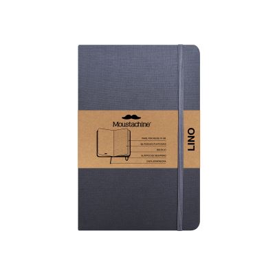 Cover for Moustachine · Moustachine Classic Linen Pocket Grey Dotted Hardcover (Book) (2024)