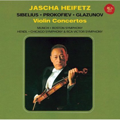 Cover for Jascha Heifetz · Sibelius. Prokofiev. Glasnov: Violin Concertos (CD) (2012)