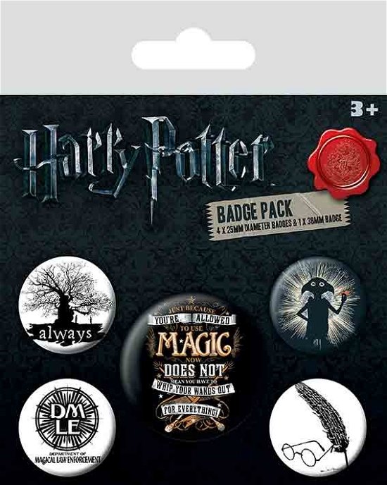 Harry Potter (Symbols) Badge Pack - Harry Potter - Marchandise - HARRY POTTER - 5050293805672 - 7 février 2019