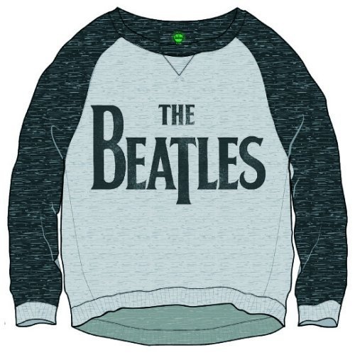 The Beatles Ladies Sweatshirt: Drop T Logo (Cropped) - The Beatles - Koopwaar -  - 5055295330672 - 