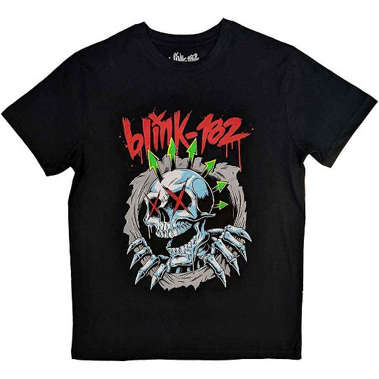 Blink-182 Unisex T-Shirt: Six Arrow Skull - Blink-182 - Merchandise -  - 5056561090672 - 