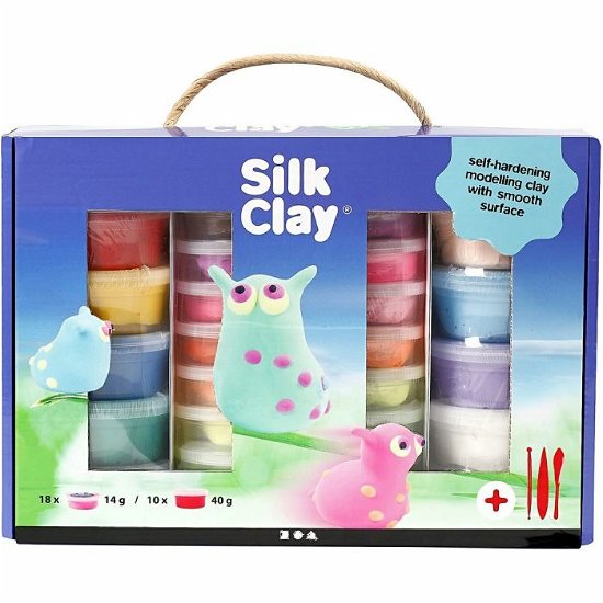 Cover for Silk Clay · 98110 - Self-hardening Modelling Clay With Smooth Surface - Sortierte Farben (HOBBY) (Leksaker)